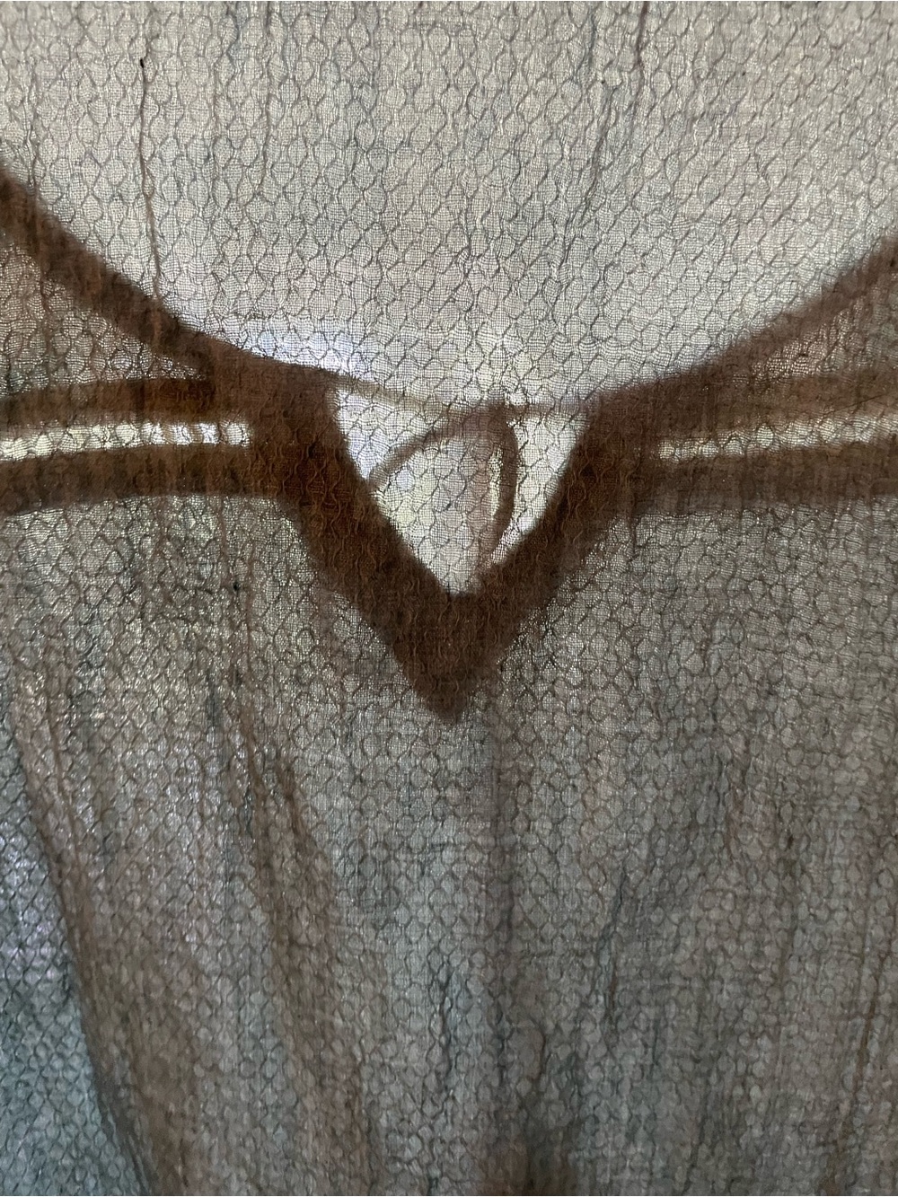 Kori Blue Floral-Yoke Lace-Trim Tunic - Picture 4 of 5